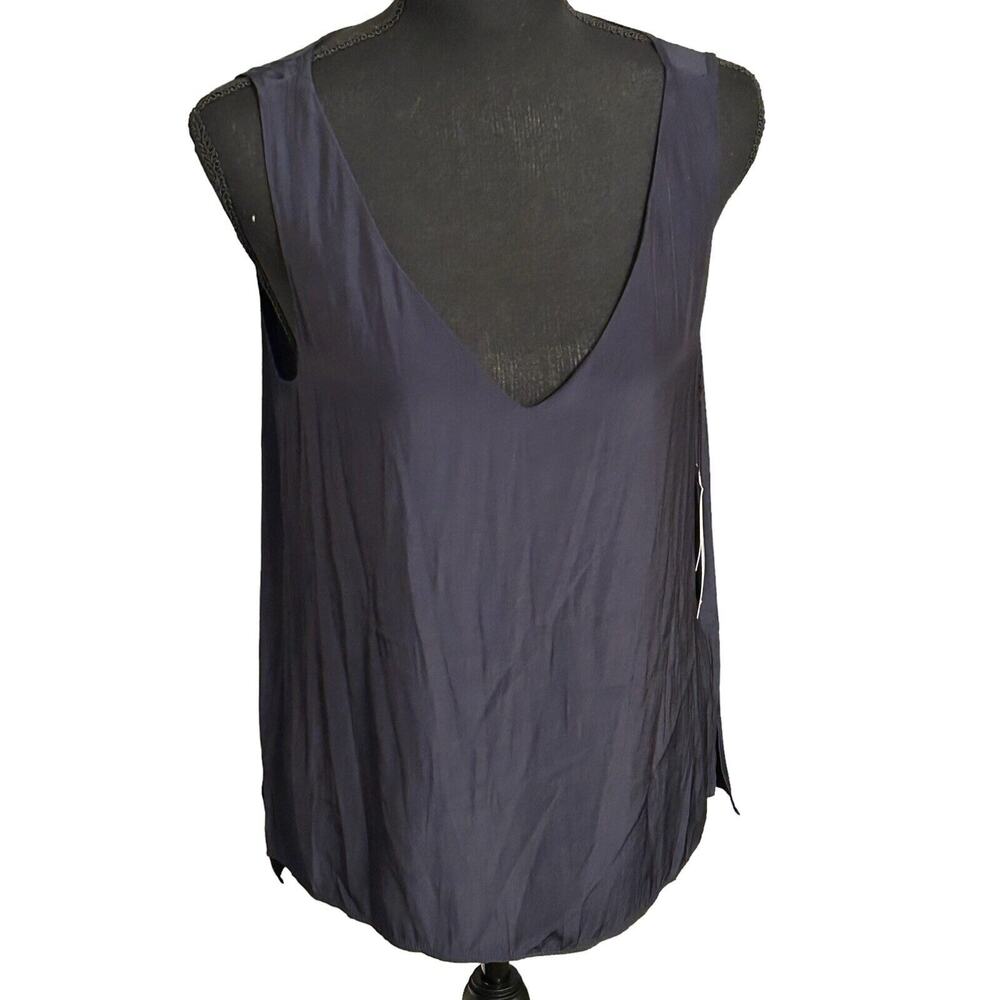 Mela‎ Purdie Audrey Tank Navy Blue Polyester NWT $206 Size XS (AUS-8) F64 2703